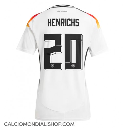 Maglie da calcio Germania Benjamin Henrichs #20 Prima Maglia Europei 2024 Manica Corta